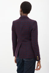 Smythe Grid Two Button Blazer