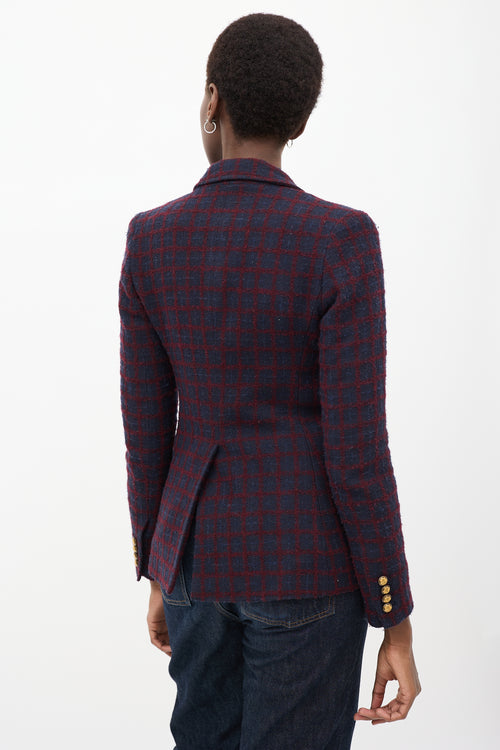 Smythe Grid Two Button Blazer