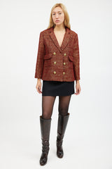 Smythe Tweed Double Breasted Blazer