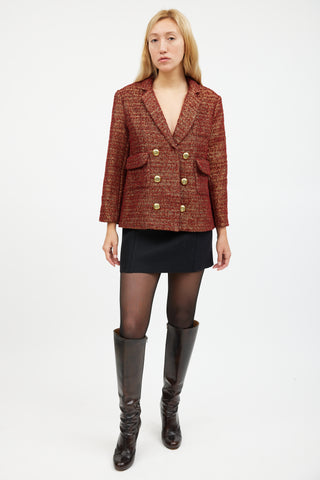 Smythe Tweed Double Breasted Blazer