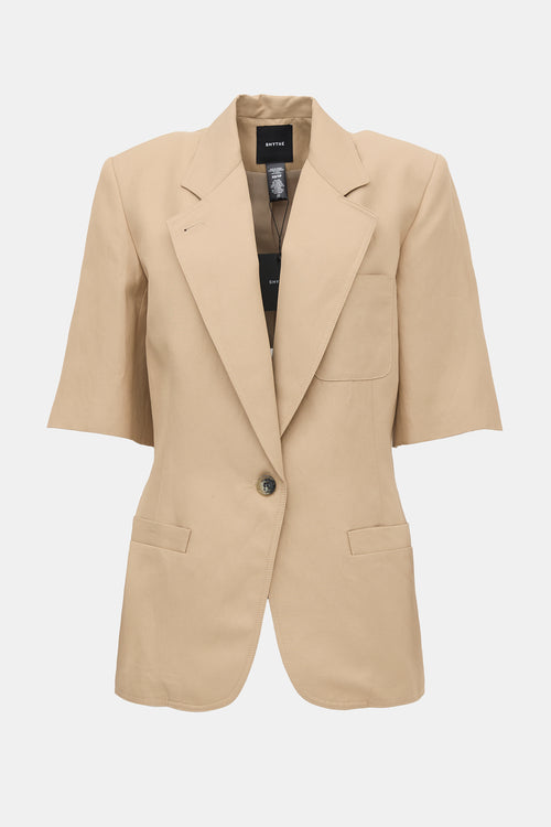 Smythe Oversized Short Sleeve Blazer