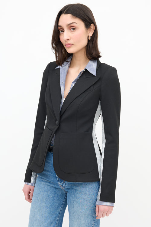 Smythe Patch Pocket Tux Stripe Blazer
