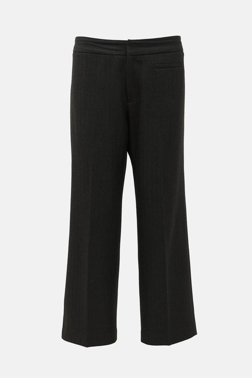 Smythe Patterned Wide Leg Trouser