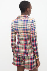 Smythe Plaid Duchess Blazer