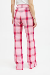 Smythe Pink & Multicolour Plaid Two Piece Suit