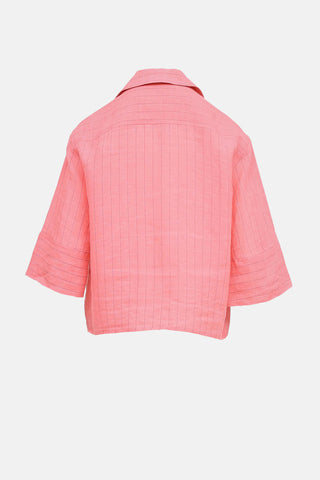 Smythe Linen Pin Stripe Top