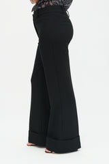 Smythe Pique Cuffed Wide Leg Trouser