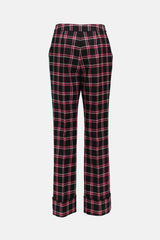 Smythe Wool Plaid Cuffed Trouser
