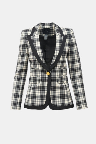 Smythe Plaid Taped Blazer