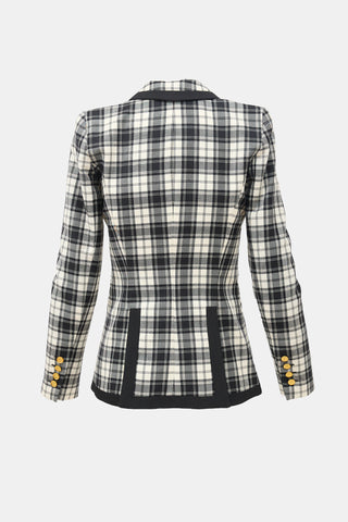 Smythe Plaid Taped Blazer