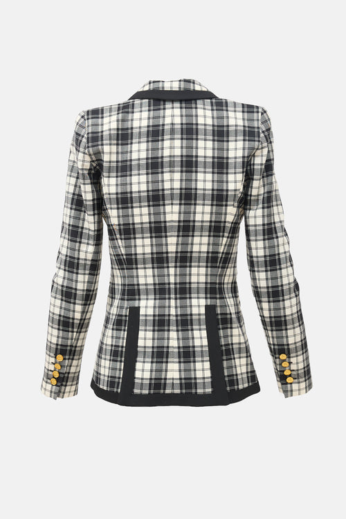 Smythe Plaid Taped Blazer