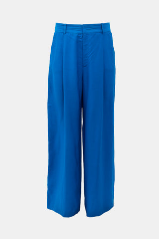 Smythe Pleated Wide Leg Trouser