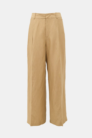 Smythe Pleated Wide Leg Trouser