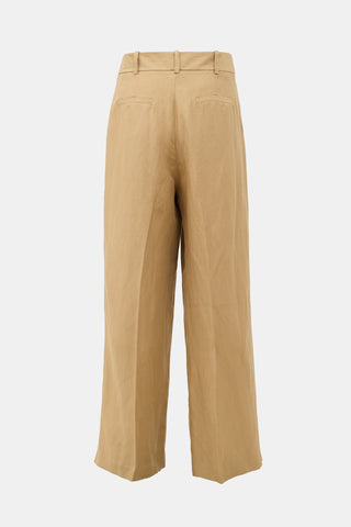 Smythe Pleated Wide Leg Trouser