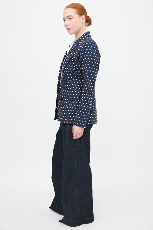 Smythe Polka Dot Lounge Blazer