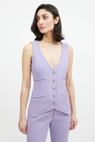 Smythe Purple Wool Co-Ord Set
