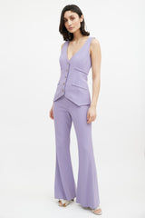 Smythe Purple Wool Co-Ord Set