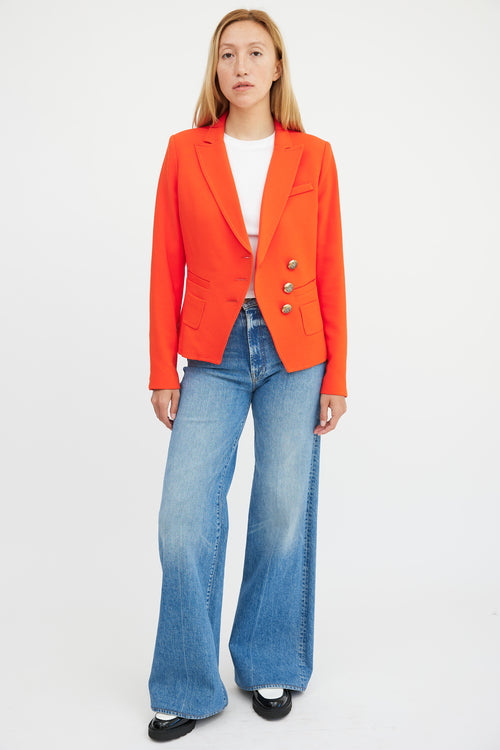 Smythe Asymmetrical Wrap Blazer