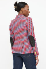 Smythe Linen Plaid Blazer