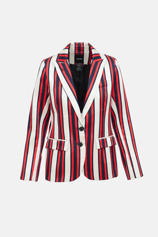 Smythe Single Breasted Striped Blazer