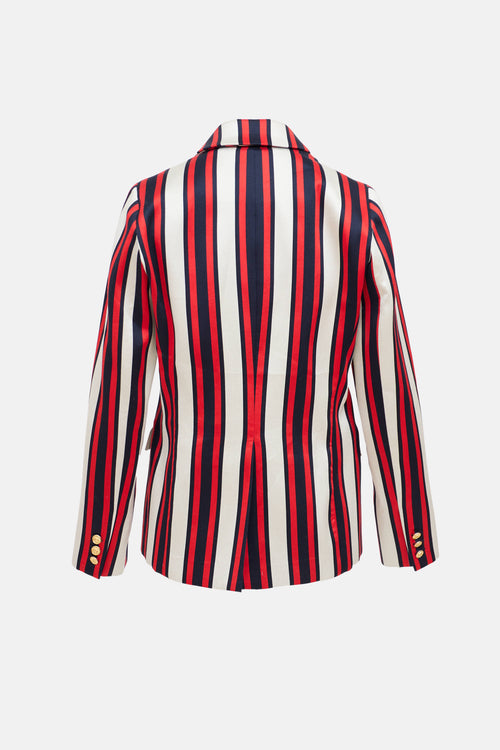 Smythe Single Breasted Striped Blazer