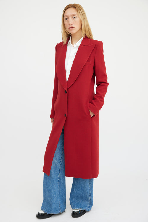 Smythe Red Wool Coat