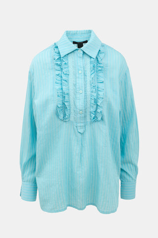 Smythe Ruffled Placket Shirt