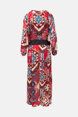 Smythe Satin Printed Maxi Dress