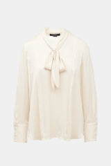 Smythe Satin Neck Tie Blouse