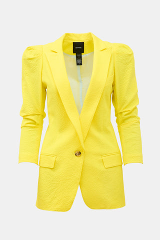 Smythe Seersucker Scrunch Sleeve Blazer