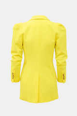 Smythe Seersucker Scrunch Sleeve Blazer