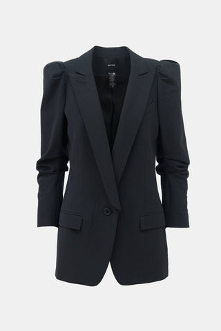 Smythe Seersucker Scrunched Blazer