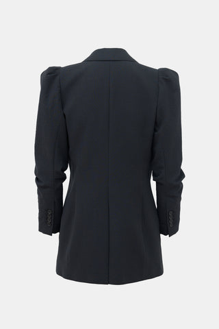 Smythe Seersucker Scrunched Blazer