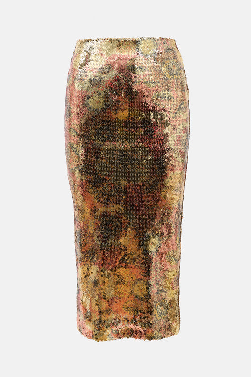 Smythe Sequin Bodycon Skirt