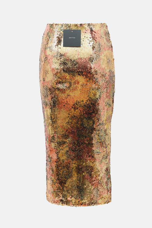 Smythe Sequin Bodycon Skirt