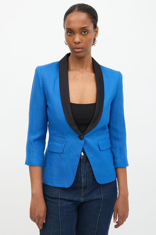 Smythe Shawl One Button Blazer