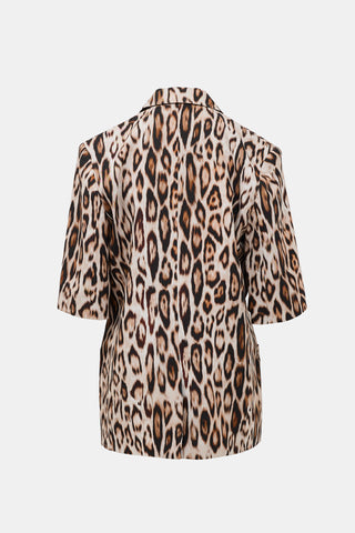 Smythe Short Sleeve Oversized Blazer