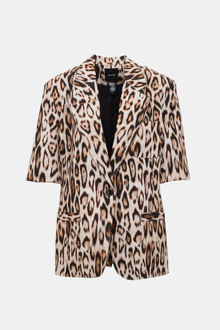 Smythe Short Sleeve Oversized Blazer