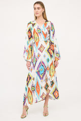 Smythe Patterned Wrap Dress