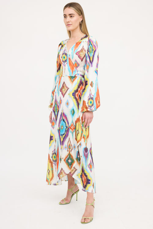 Smythe Patterned Wrap Dress