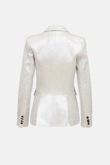 Smythe Metallic Linen Blazer