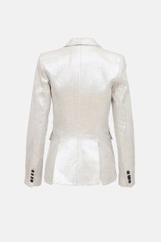 Smythe Metallic Linen Blazer