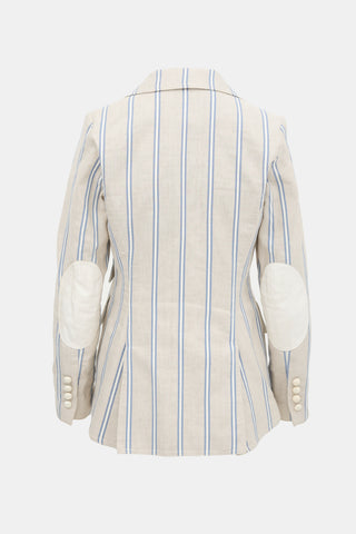 Smythe Striped Equestrian Blazer