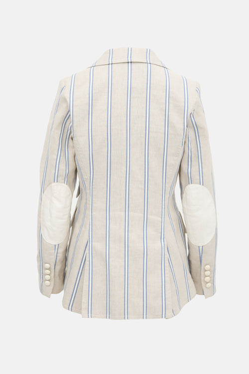 Smythe Striped Equestrian Blazer