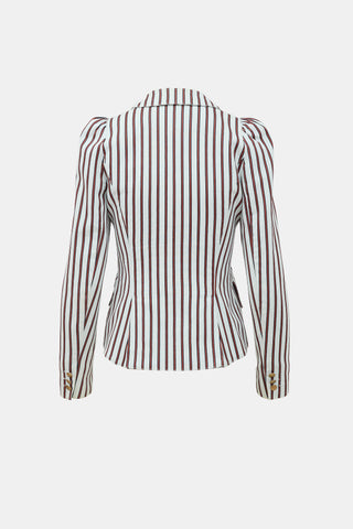 Smythe Striped One Button Blazer