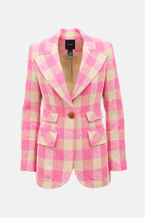 Smythe Tweed Checked Birkin Blazer