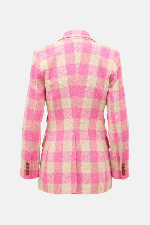 Smythe Tweed Checked Birkin Blazer