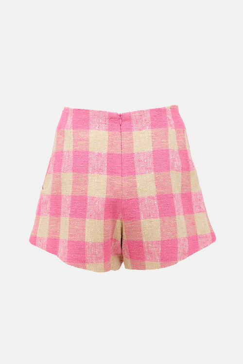 Smythe Tweed Checked Tap Shorts