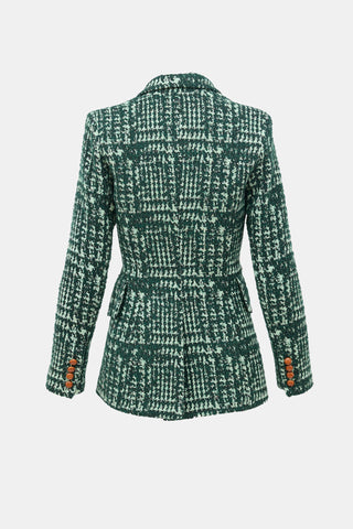 Smythe Tweed Plaid Blazer