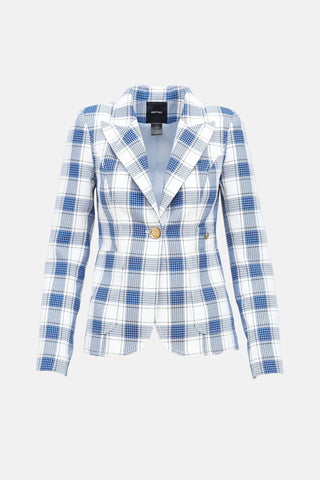 Smythe Plaid Duchess Blazer